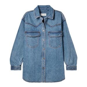 Silverlake oversized denim shirt medium western shacket